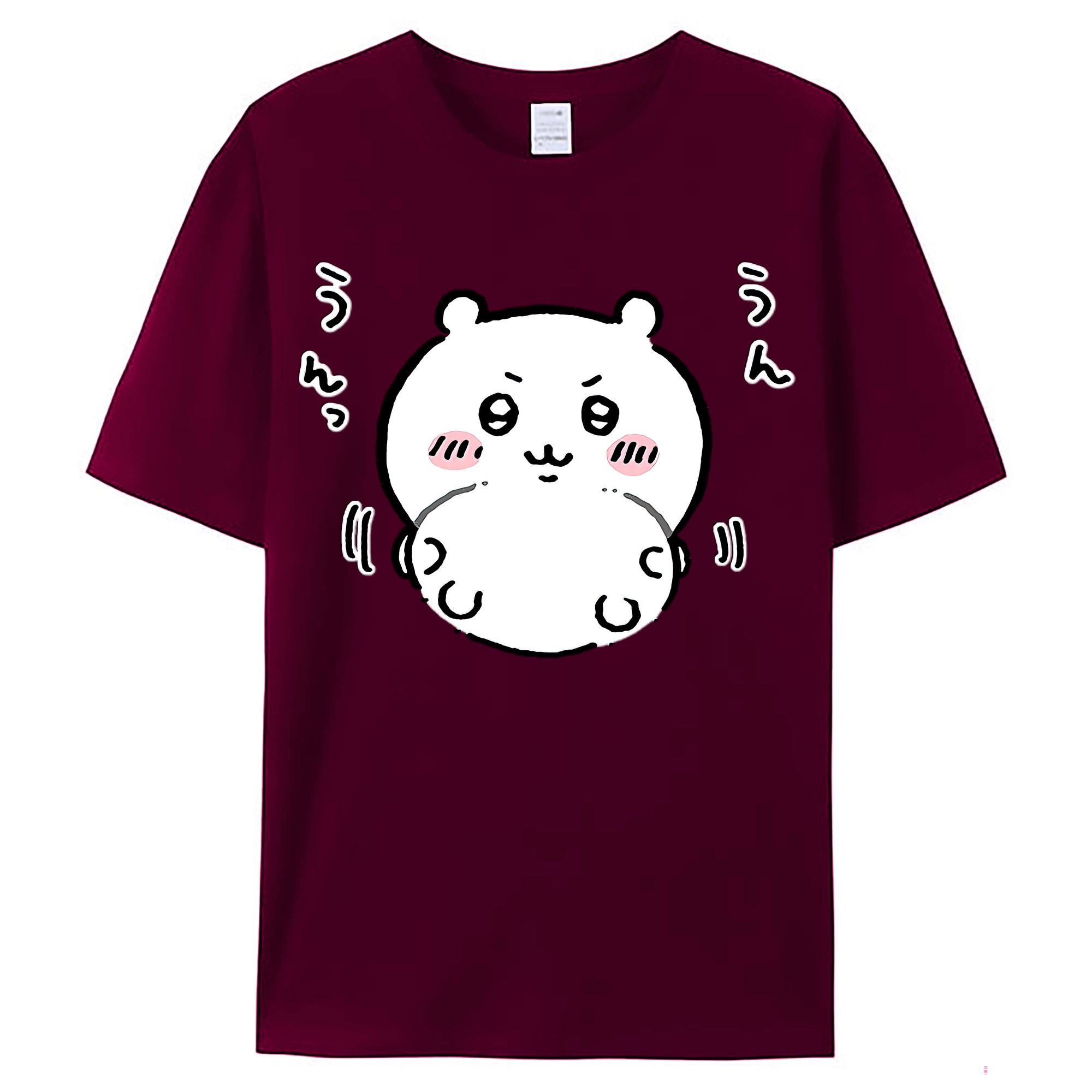 （画像用） ちいかわ ちいかわ Chii-kawa chiikawa レディースカジュアルプリントTシャツ（綿100％）